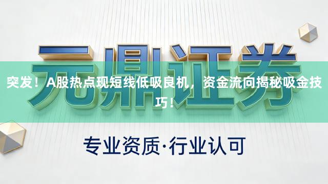突发！A股热点现短线低吸良机，资金流向揭秘吸金技巧！